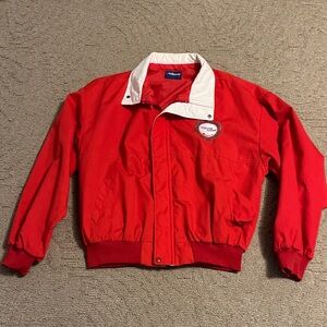 Holloway Red and White Men’s Windbreaker Jacket - Landstar Ranger